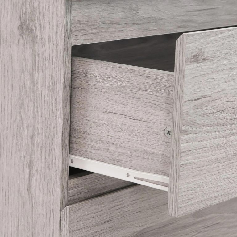 Jupiter Grey Oak Chest of Drawers - 4 Drawer