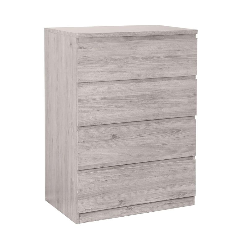 Jupiter Grey Oak Chest of Drawers - 4 Drawer