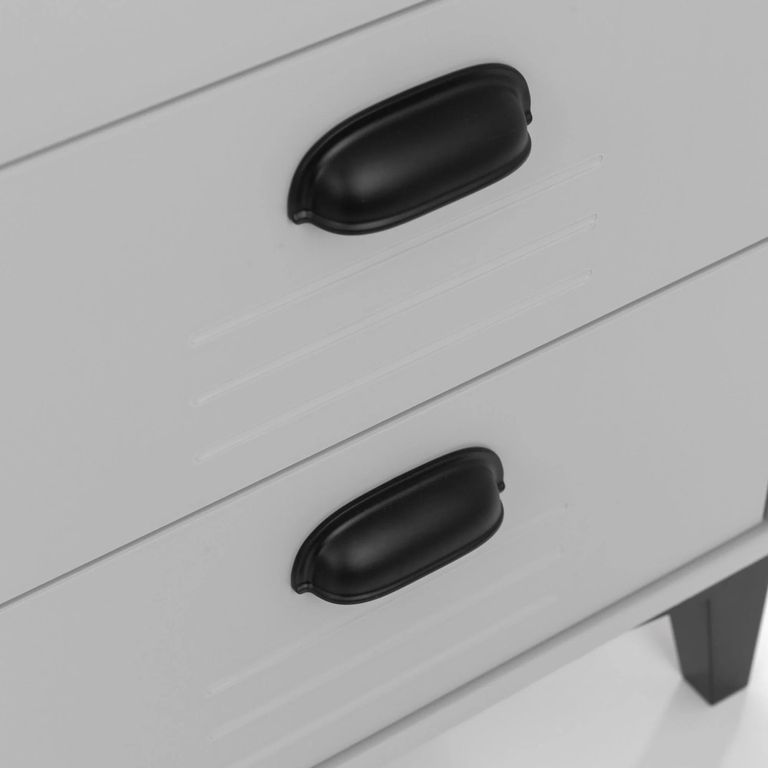 Lakers Grey Chest of Drawers - 6 Drawer - Wide