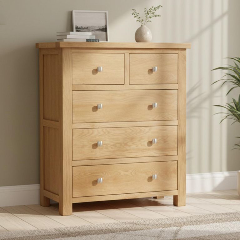 Appleby Chest - 2+3 Drawer - Oak