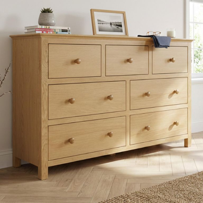 Arlington Chest - 3+4 Drawer - Oak