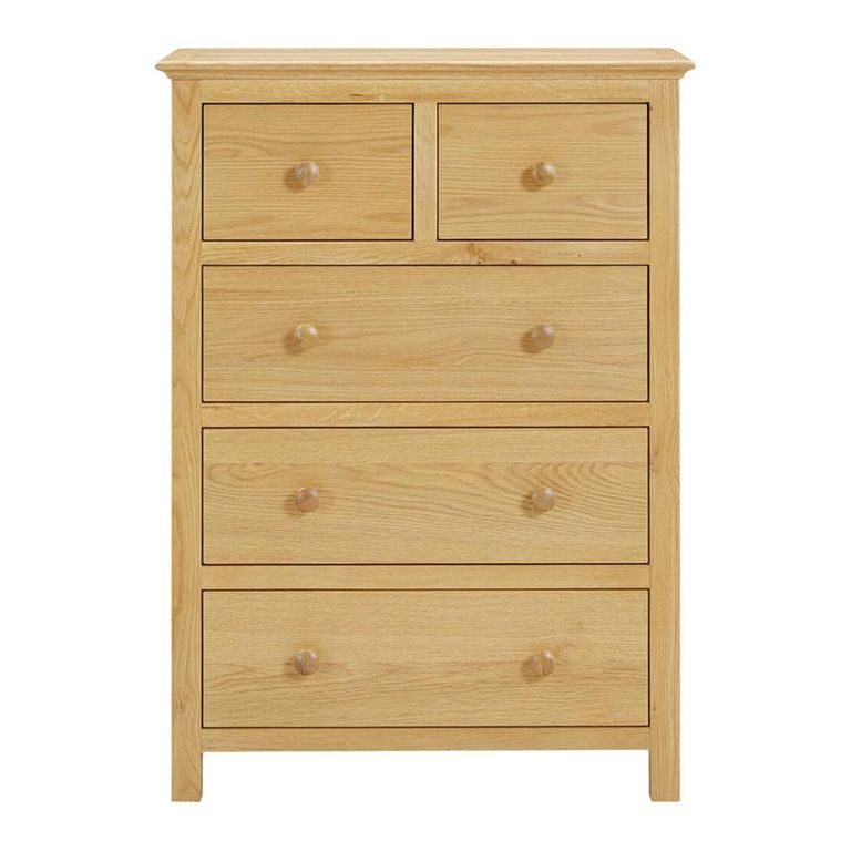 Arlington Chest - 2+3 Drawer - Oak