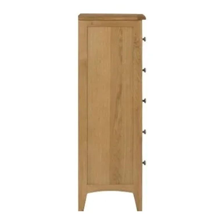 Kilkenny Tall Chest - 5 Drawer - Oak