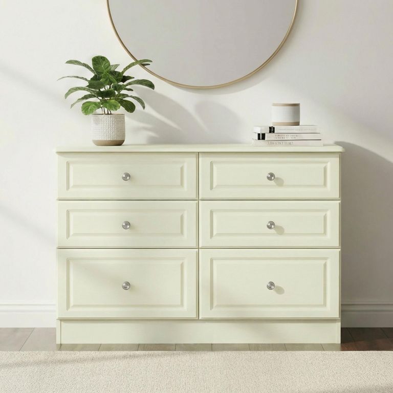 Pembroke Cream 6 Drawer Midi Chest