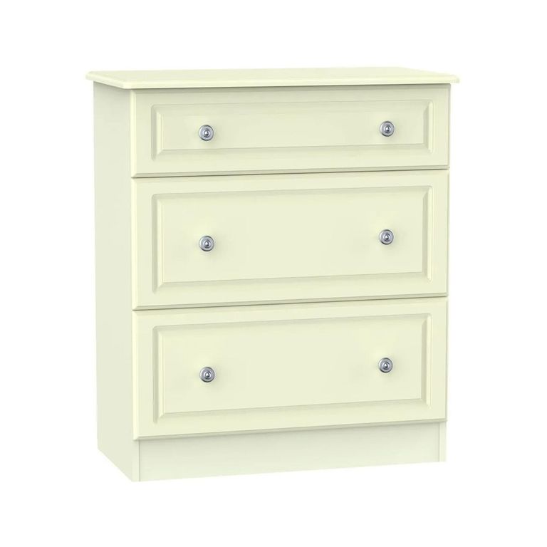 Pembroke Cream 3 Drawer Deep Chest