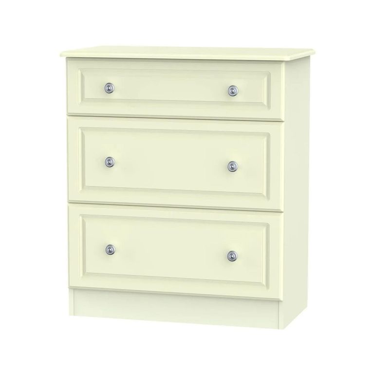 Pembroke Cream 3 Drawer Deep Chest
