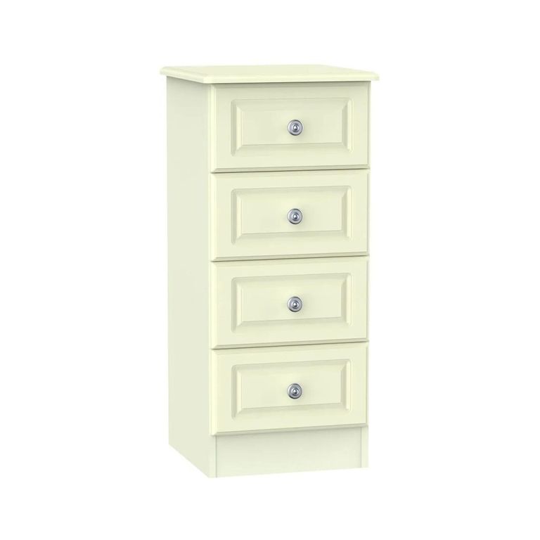 Pembroke Cream 4 Drawer Narrow Chest