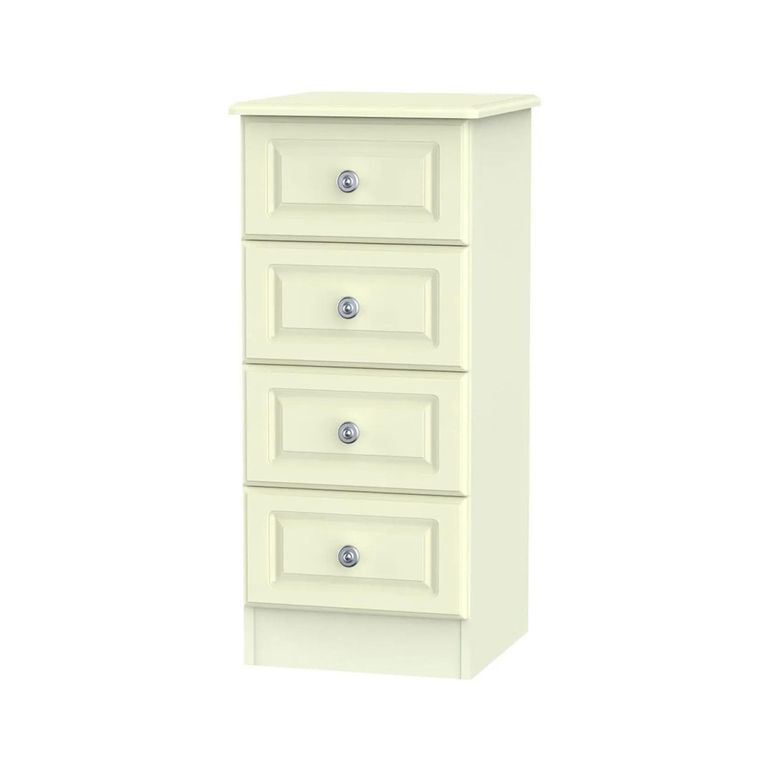 Pembroke Cream 4 Drawer Narrow Chest