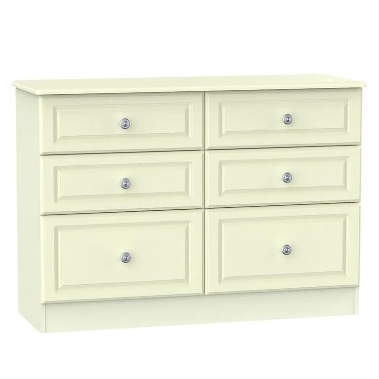 Pembroke Cream 6 Drawer Midi Chest