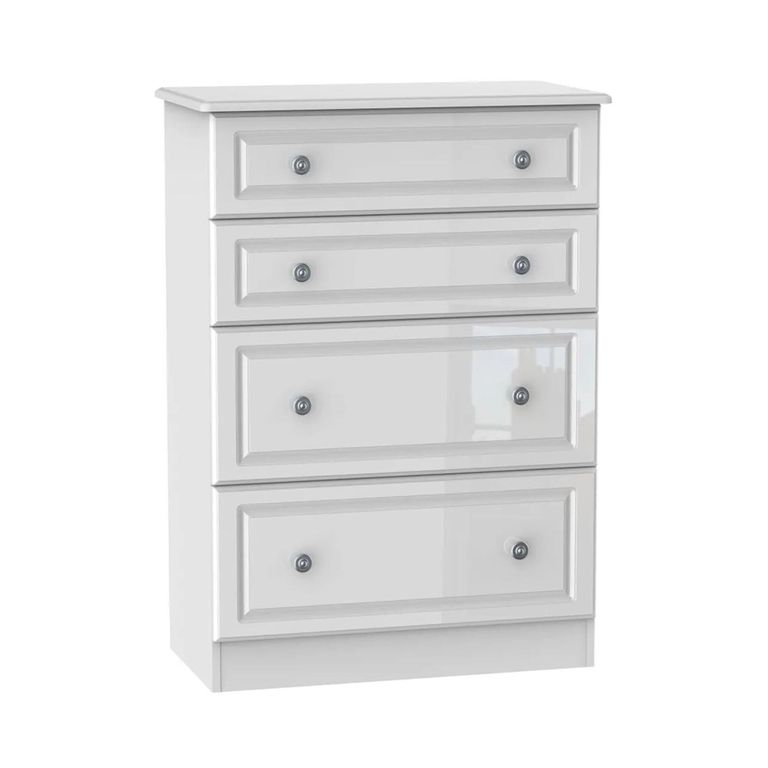 Pembroke White Gloss 4 Drawer Deep Chest