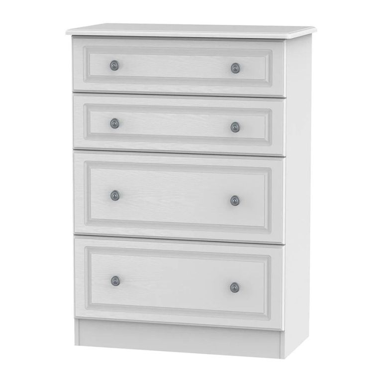 Pembroke White 4 Drawer Deep Chest