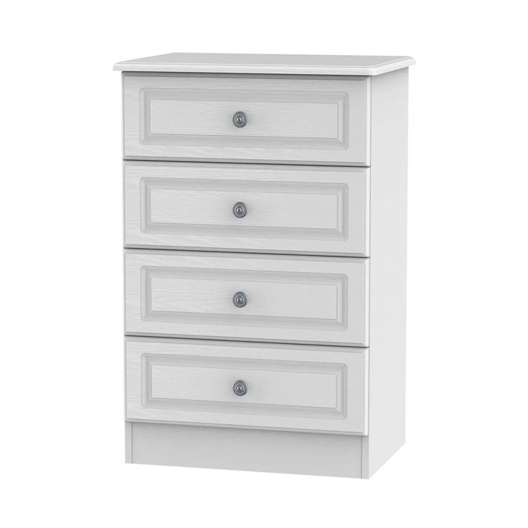 Pembroke White 4 Drawer Midi Chest