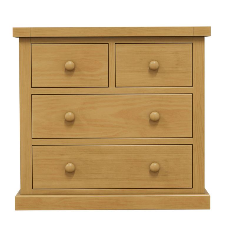 Churchill Waxed Pine 2+2 Drawer Chest
