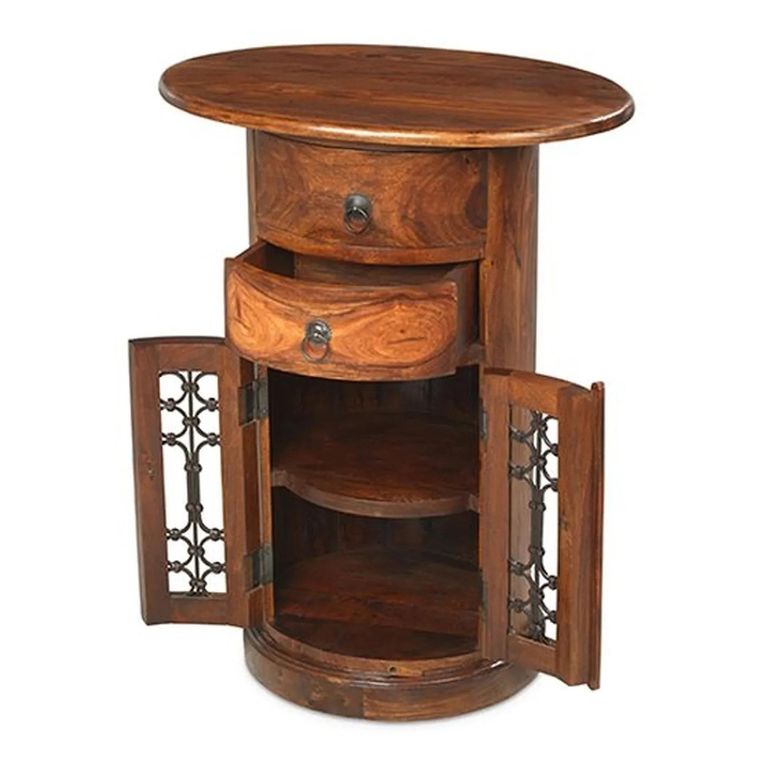 Indian Sheesham 2 Drawer Drum Chest