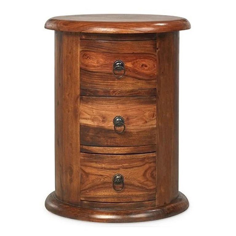 Indian Sheesham 3 Drawer Drum Chest