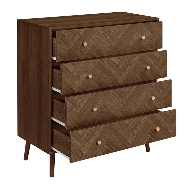 Herringford Chest - 4 Drawer - Walnut