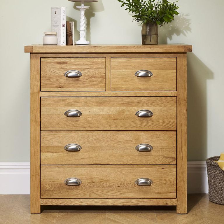 Woburn Chest - 3+2 Drawer - Rustic Oak