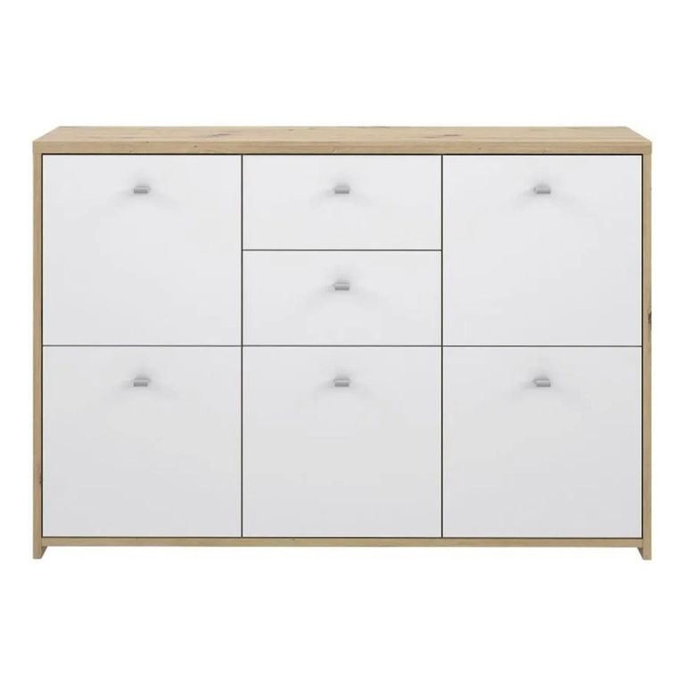 Best Chest - 5 Door - 2 Drawer - Wide - Oak and White
