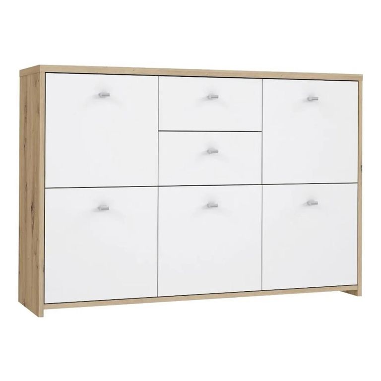 Best Chest - 5 Door - 2 Drawer - Wide - Oak and White