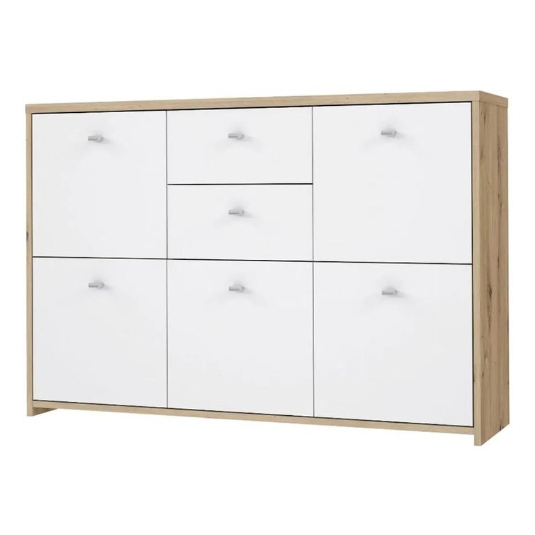 Best Chest - 5 Door - 2 Drawer - Wide - Oak and White