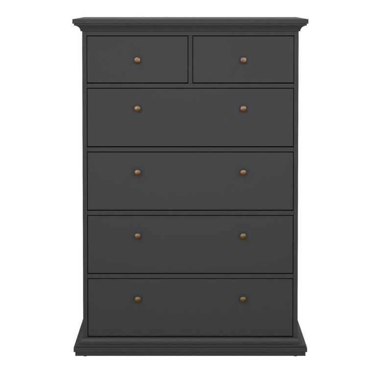 Paris Chest - 2+4 Drawer - Grey