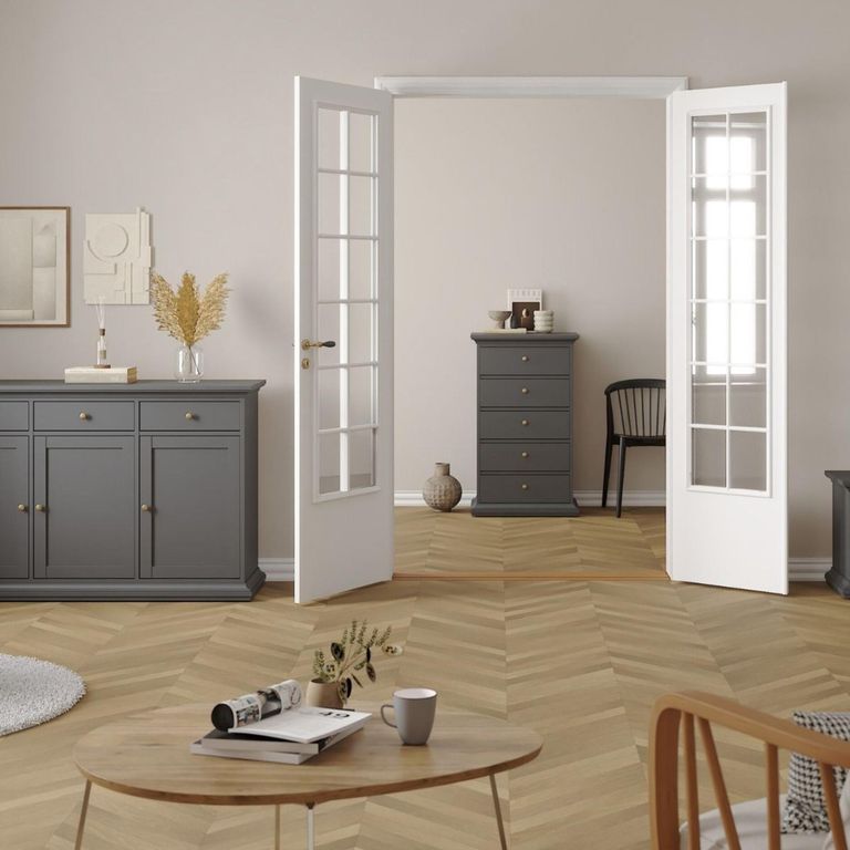 Paris Chest - 5 Drawer - Narrow - Grey