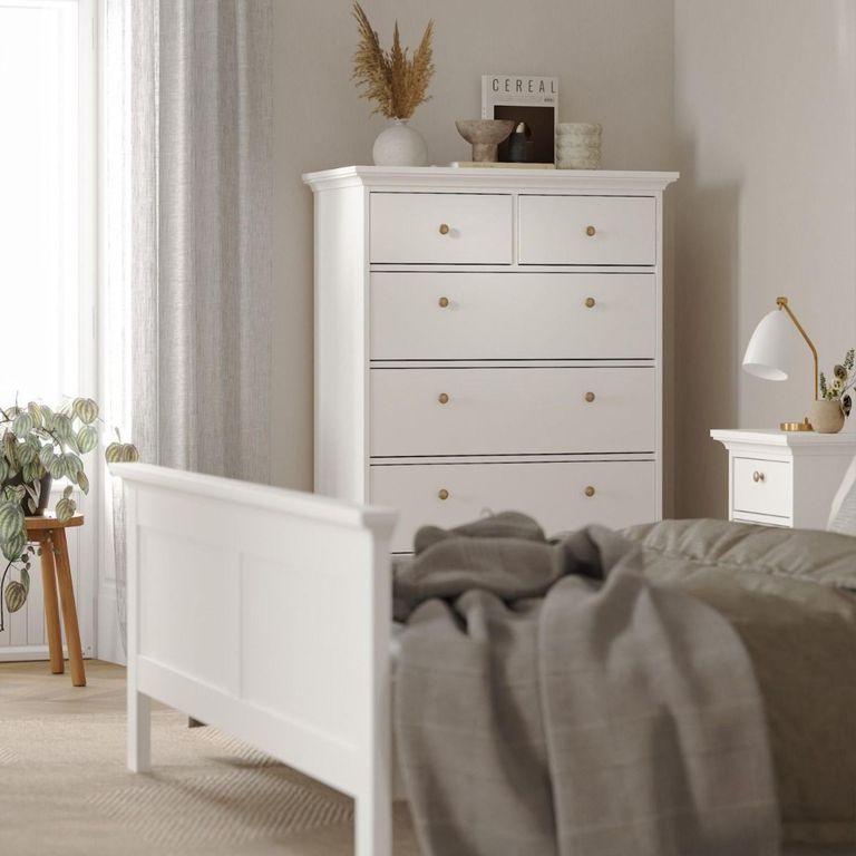 Paris Chest - 2+4 Drawer - White