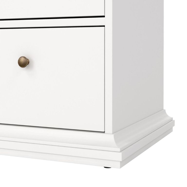 Paris Chest - 8 Drawer - Wide - White