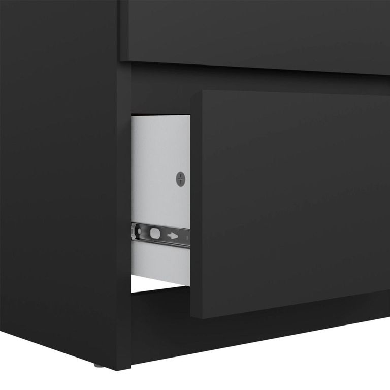 Naia Chest - 5 Drawer - Narrow - Black