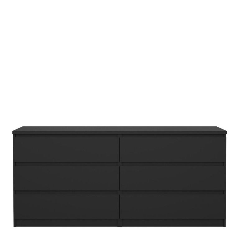 Naia Chest - 6 Drawer - Wide - Black
