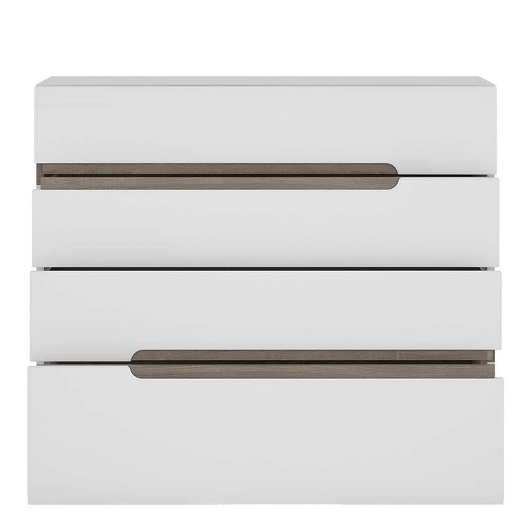 Chelsea Chest - 4 Drawer - White Gloss