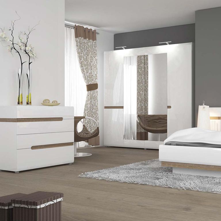 Chelsea Chest - 4 Drawer - White Gloss