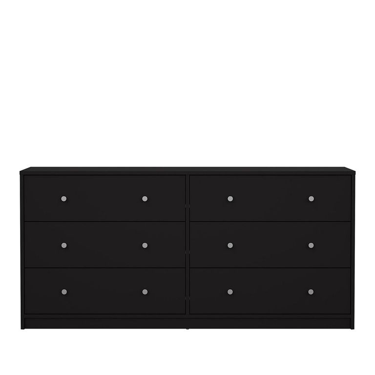 May Chest - 6 Drawer - Wide - Black