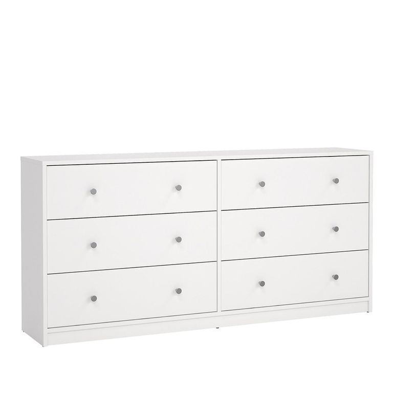 May Chest - 6 Drawer - Wide - White