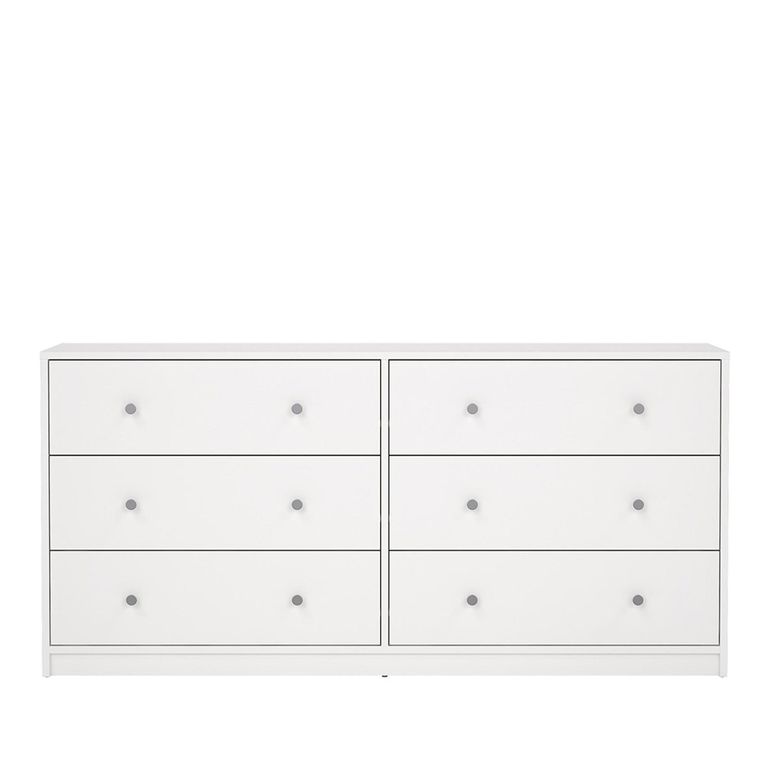 May Chest - 6 Drawer - Wide - White