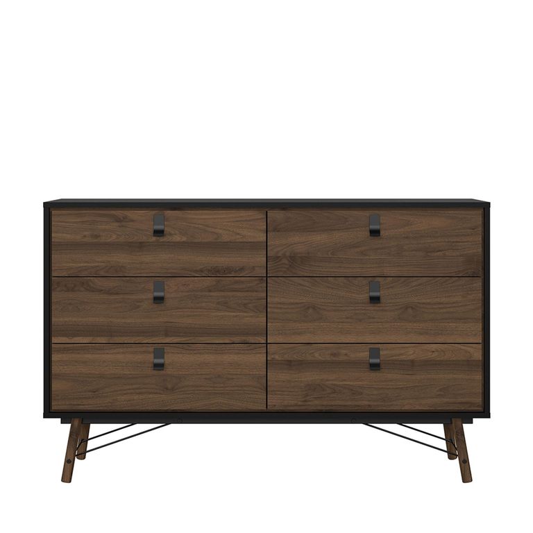Ry Chest - 6 Drawer - Wide - Black