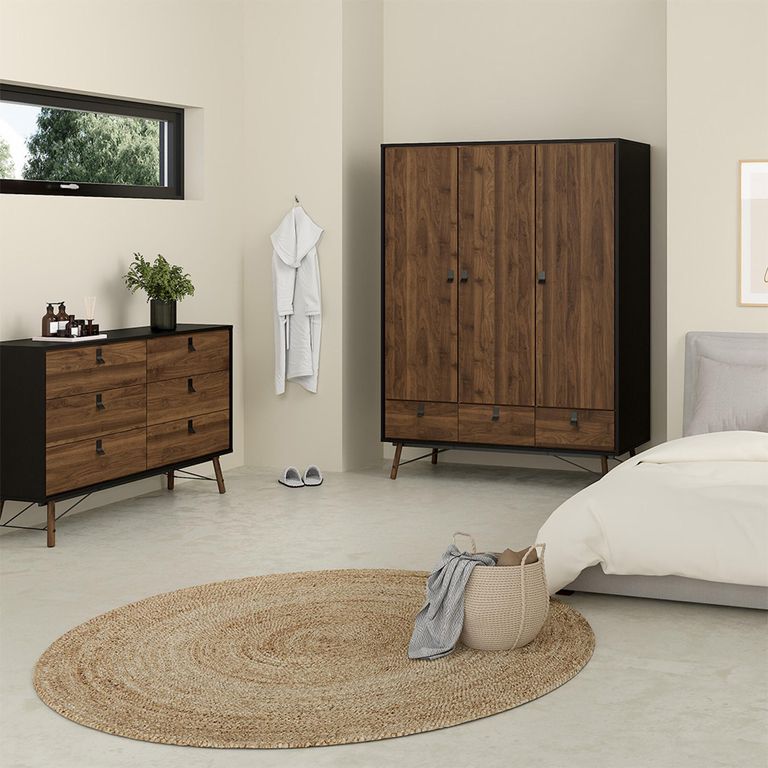 Ry Chest - 6 Drawer - Wide - Black