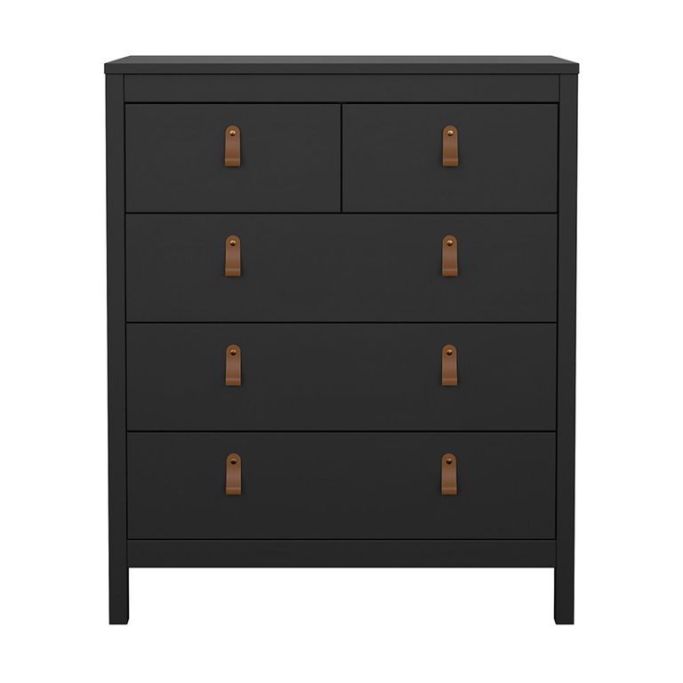 Barcelona Chest - 3+2 Drawer - Black