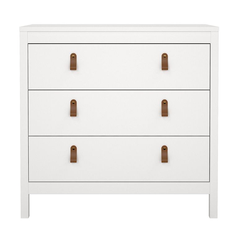 Barcelona Chest - 3 Drawer - Small - White