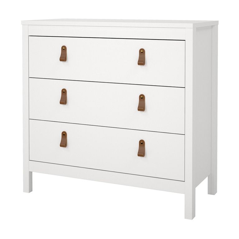Barcelona Chest - 3 Drawer - Small - White