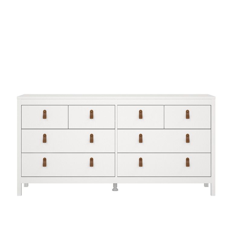 Barcelona Dresser - 8 Drawer - Wide - White