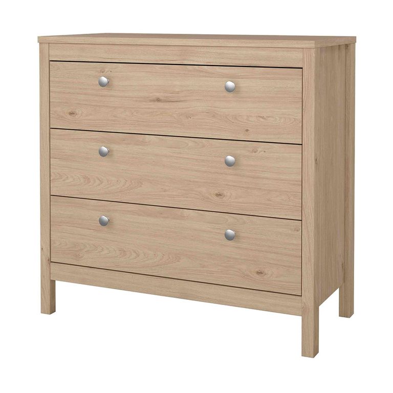Madrid Chest - 3 Drawer - Jackson Hickory Oak