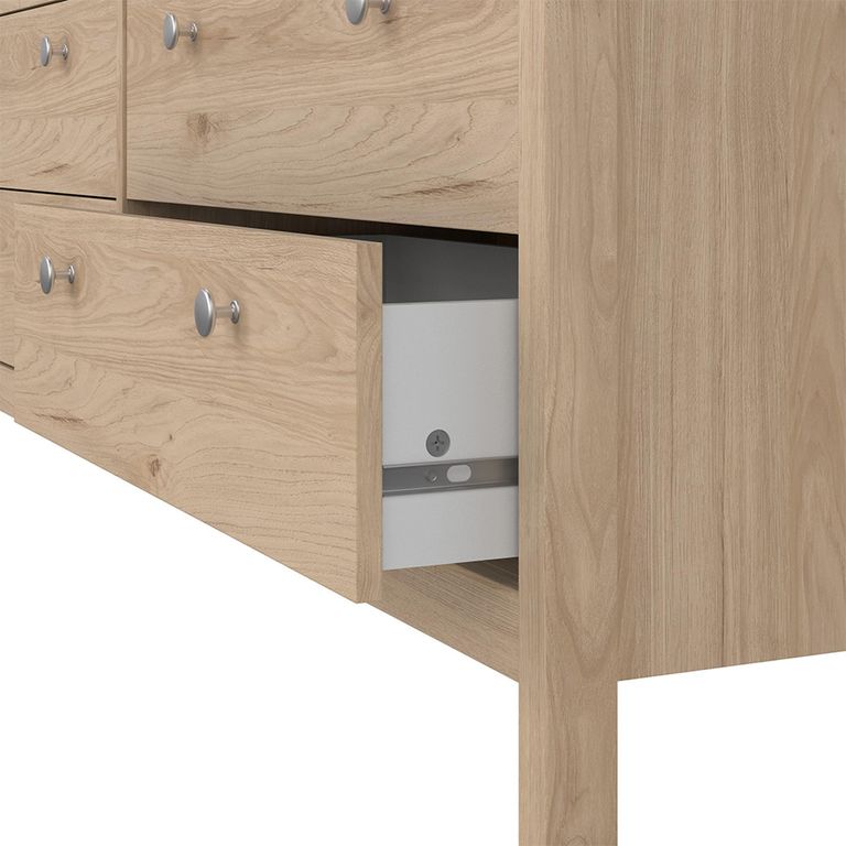 Madrid Dresser - 4+4 Drawer - Double - Jackson Hickory Oak
