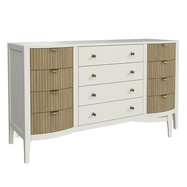 Abbeydale Chest - 12 Drawer - Soft Natural Painted
