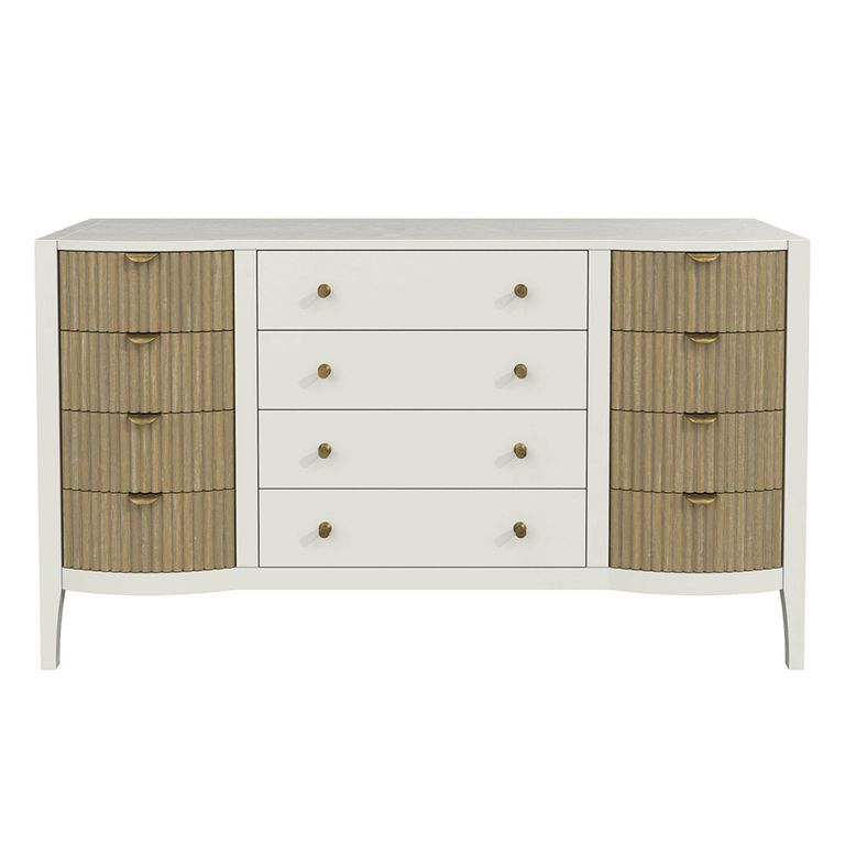 Abbeydale Chest - 12 Drawer - Soft Natural Painted