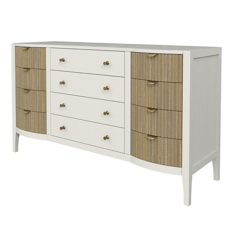 Abbeydale Chest - 12 Drawer - Soft Natural Painted