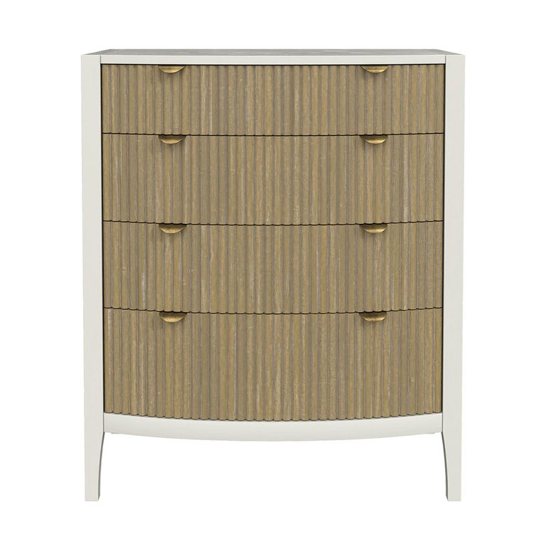 Abbeydale Chest - 4 Drawer - Soft Natural Painted
