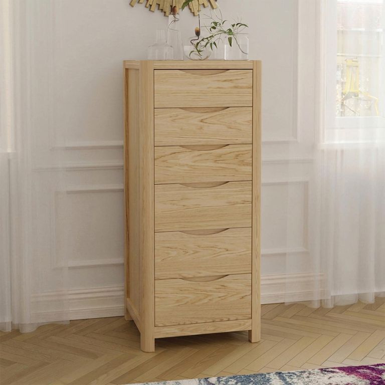 Stockholm Chest - 6 Drawer - Tall - Oak