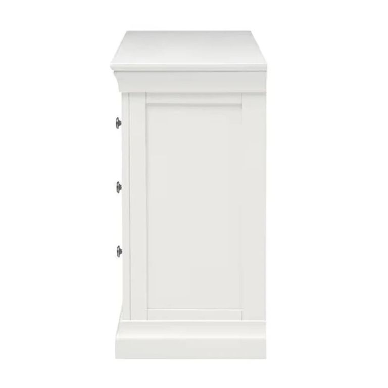 Paisley Chest - 3 Drawer - Wide - White Painted