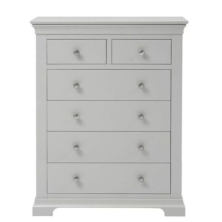 Paisley Chest - 2+4 Drawer - Tall - Grey Painted